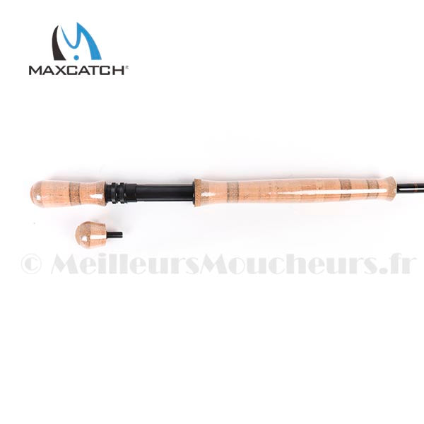 Maxcatch Cruiser Canne à pêche à la mouche de voyage ; 6 pièces 2/3/4 W, IM10 carbone vierge, siège moulinet de qualité AA (2,4 m, 4 poids 6 secondes