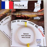 Bas de ligne tissé Pêche à soie avec boucle