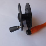 Griff für halbautomatische Haspel