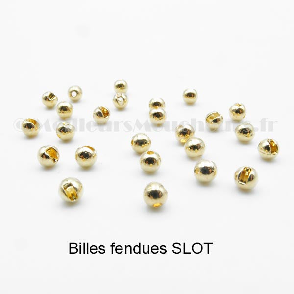 Billes tungstène fendues (SLOT) or