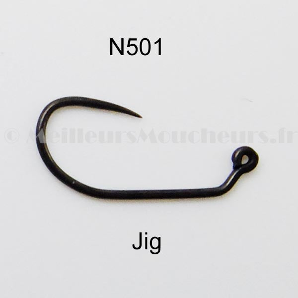 100 Hameçons De Pêche Mustad 1/0 Bronze - Modèle Jig-Aberdeen (G54-6)