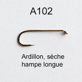 MM-A102 long hook for dry flies and light nymphs