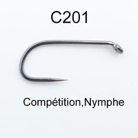 C201 Nymphen-Wettkampfhaken
