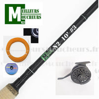 Kit Nymphe N2  10' #3 moulinet semi-auto
