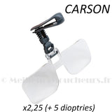 CARSON 2.25X cap clip magnifier