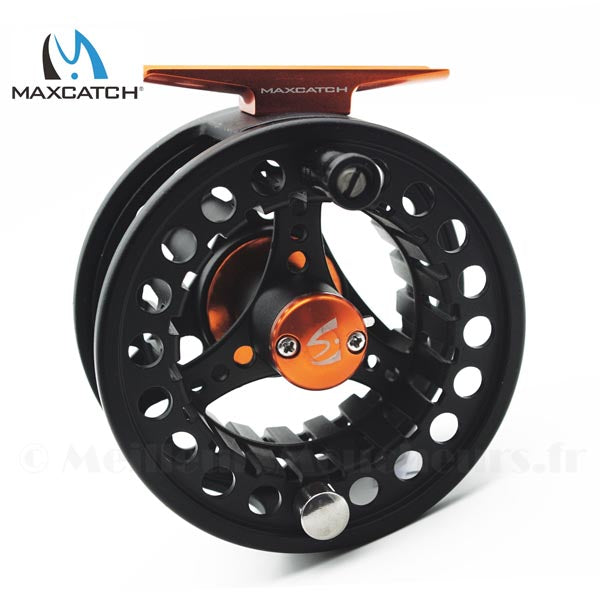 black fly reel maxcatch ECO 5/6 – Blue Fox Whip Tail arbor design helps speed Finish:Wine Mother's day