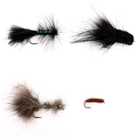 Assortiment 4 mouches truite de mer – streamers et attractors