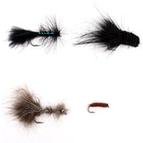 Assortiment 4 mouches truite de mer – streamers et attractors