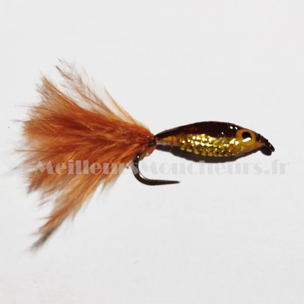 Streamer Alevin poisson fourrage doré