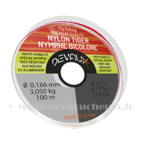 Devaux Tiger 100m zweifarbige Nymphe aus Nylon